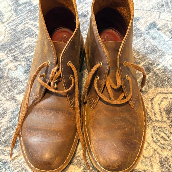 Clarks Leather Desert Boots - Picture 2 of 6
